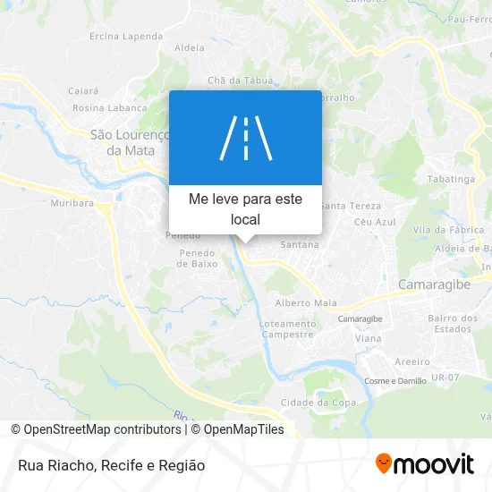 Rua Riacho mapa