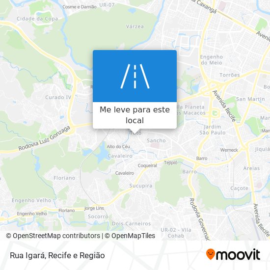 Rua Igará mapa