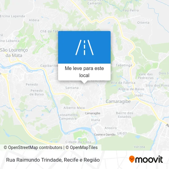 Rua Raimundo Trindade mapa