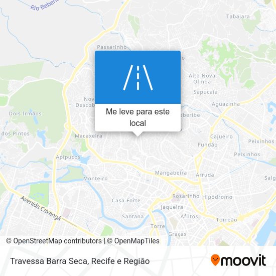 Travessa Barra Seca mapa