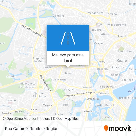 Rua Catumé mapa