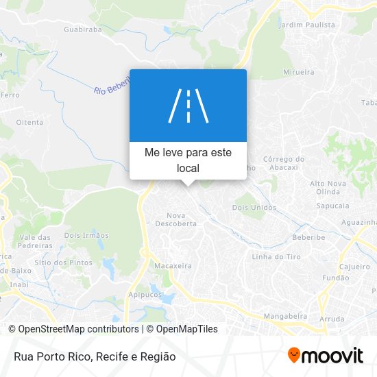 Rua Porto Rico mapa