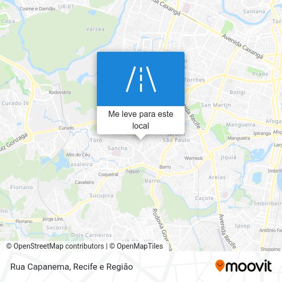 Rua Capanema mapa