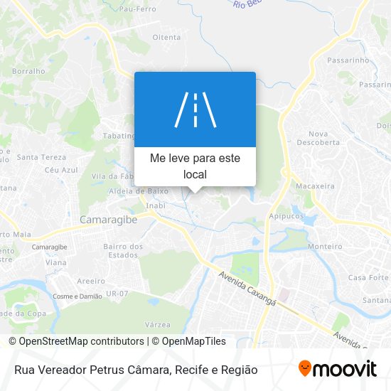 Rua Vereador Petrus Câmara mapa