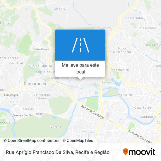 Rua Aprígio Francisco Da Silva mapa