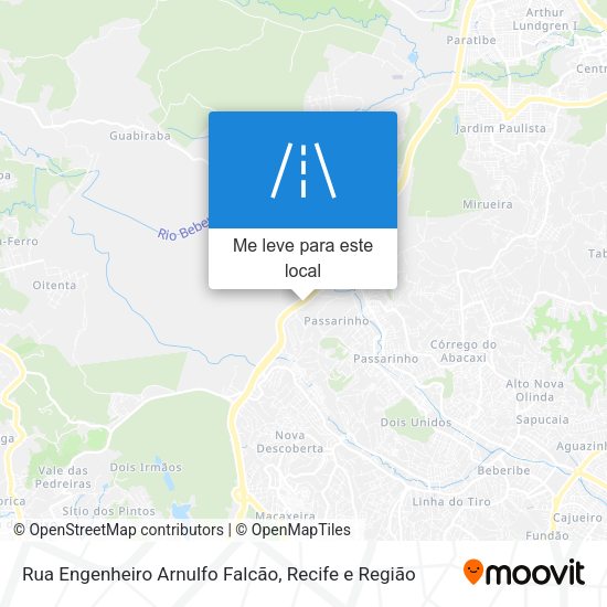 Rua Engenheiro Arnulfo Falcão mapa
