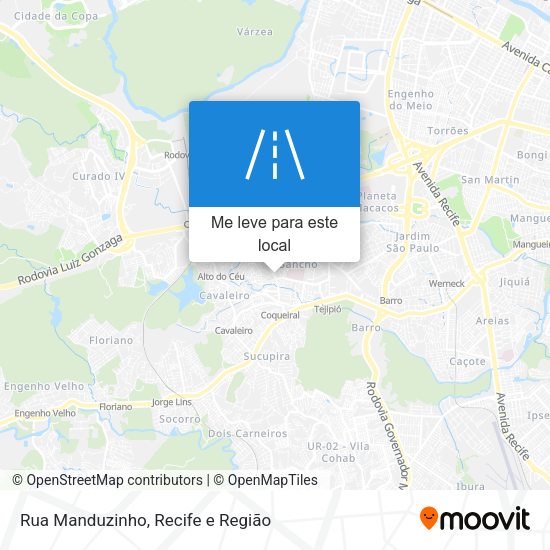Rua Manduzinho mapa