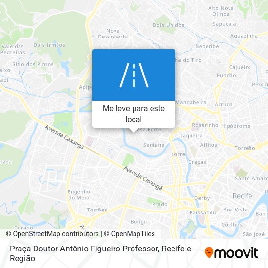 Praça Doutor Antônio Figueiro Professor mapa