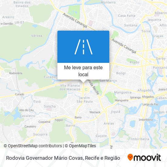 Rodovia Governador Mário Covas mapa