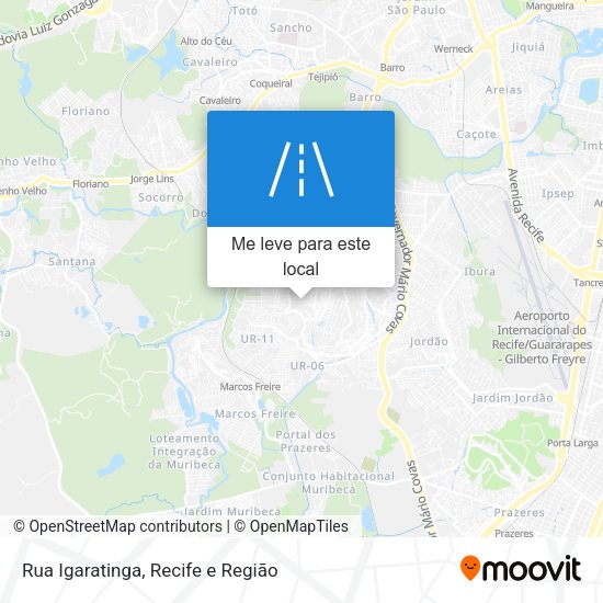 Rua Igaratinga mapa