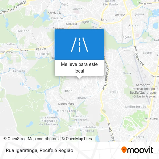Rua Igaratinga mapa