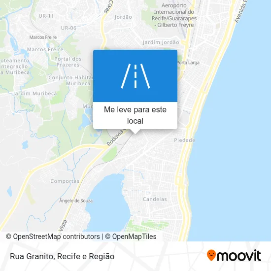 Rua Granito mapa
