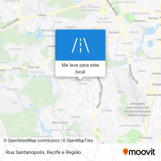 Rua Santanopolis mapa