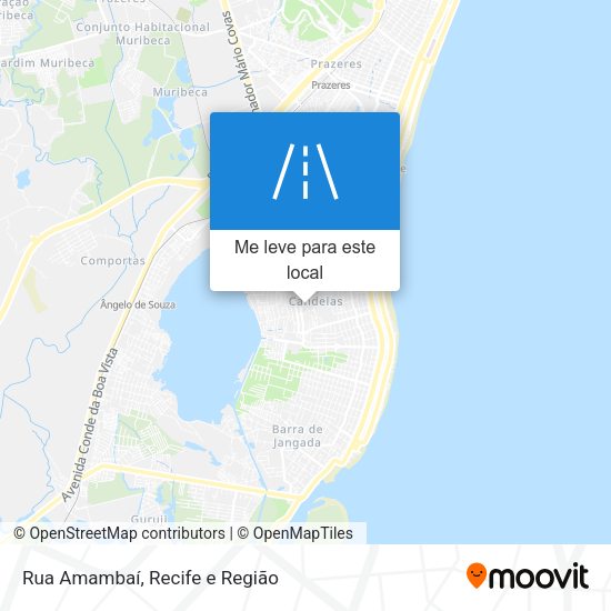 Rua Amambaí mapa