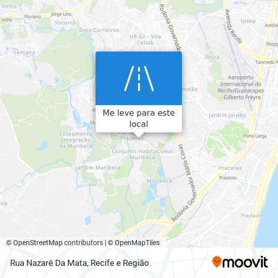 Rua Nazaré Da Mata mapa