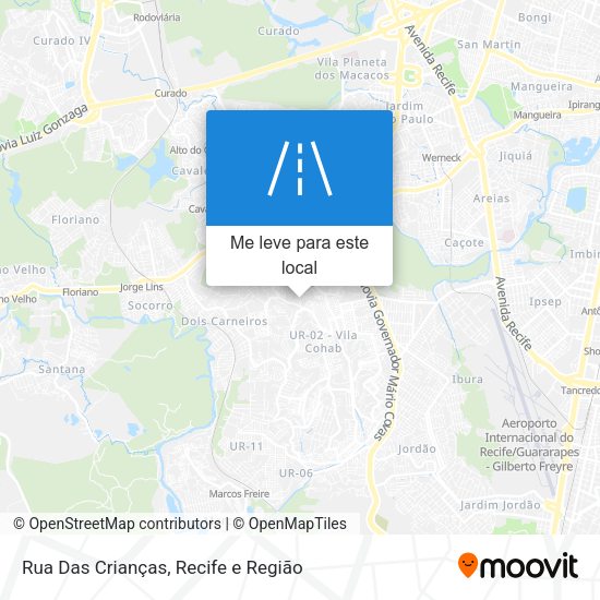 Rua Das Crianças mapa