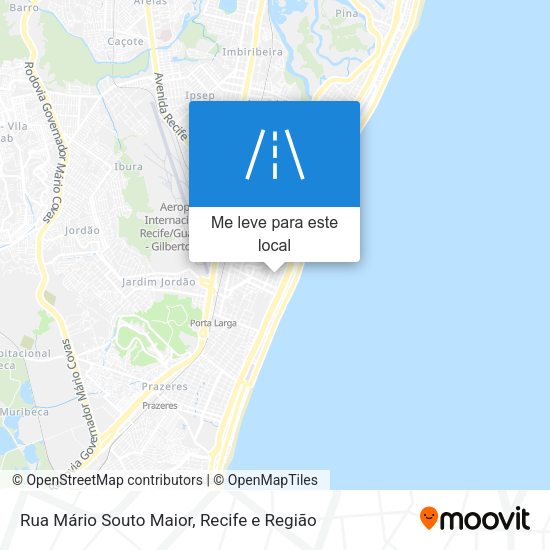 Rua Mário Souto Maior mapa