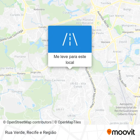 Rua Verde mapa