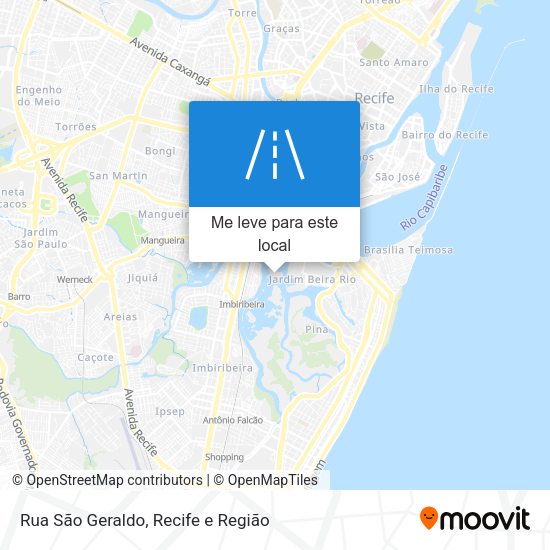 Rua São Geraldo mapa