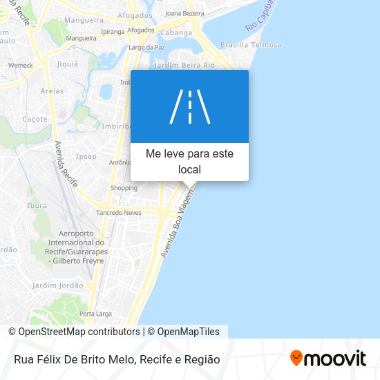 Rua Félix De Brito Melo mapa