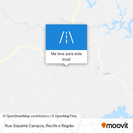 Rua Siqueira Campos mapa