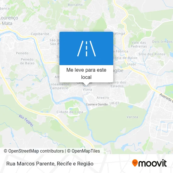 Rua Marcos Parente mapa