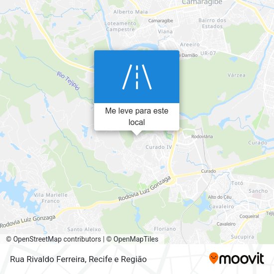 Rua Rivaldo Ferreira mapa