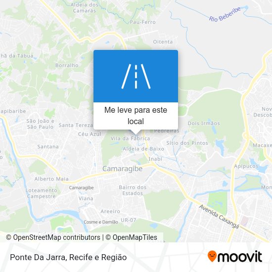 Ponte Da Jarra mapa
