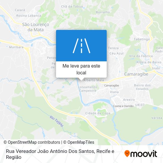 Rua Vereador João Antônio Dos Santos mapa