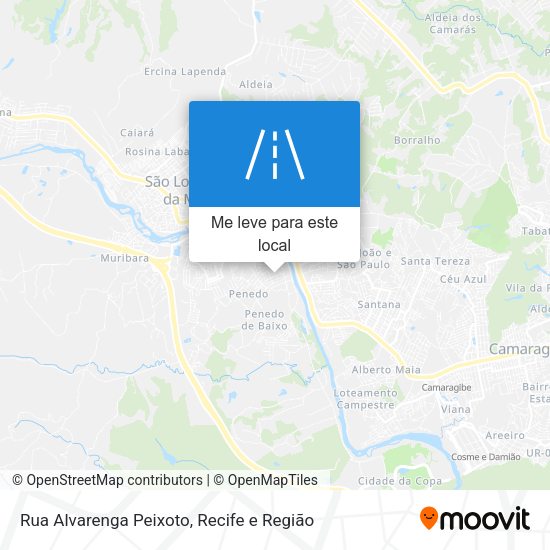 Rua Alvarenga Peixoto mapa