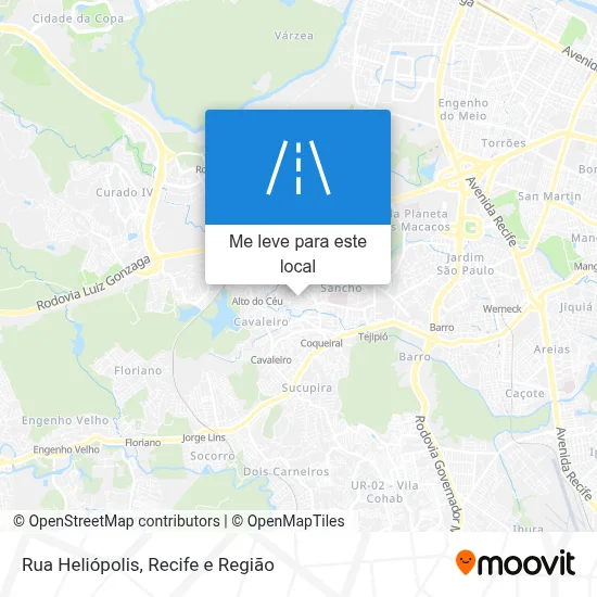 Rua Heliópolis mapa