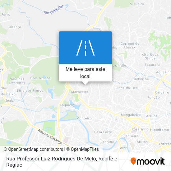 Rua Professor Luiz Rodrigues De Melo mapa