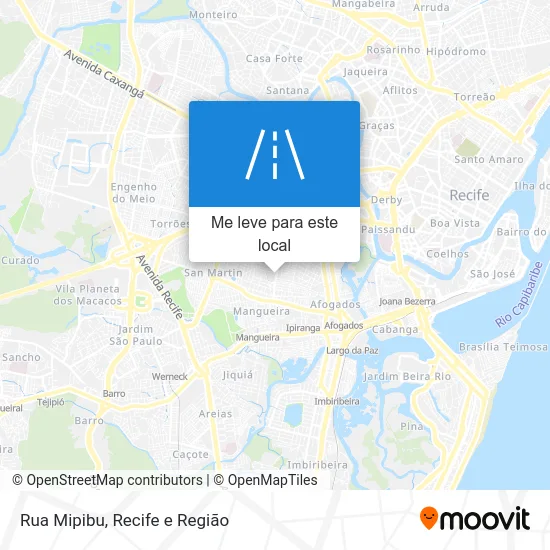 Rua Mipibu mapa