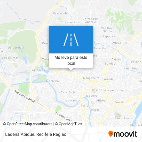 Ladeira Apique mapa
