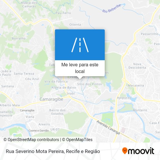Rua Severino Mota Pereira mapa
