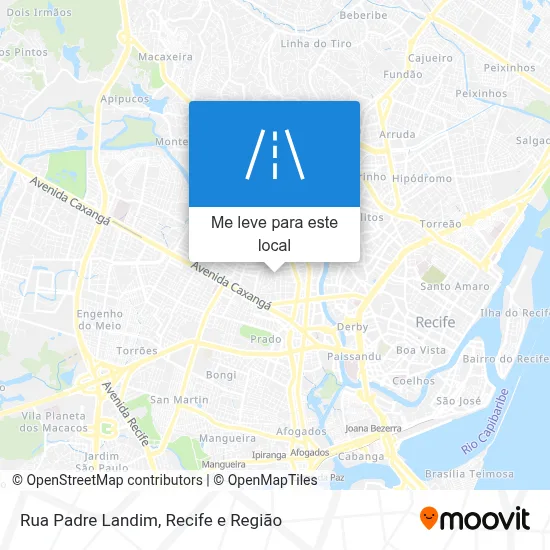 Rua Padre Landim mapa