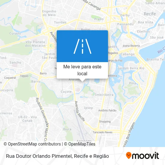 Rua Doutor Orlando Pimentel mapa