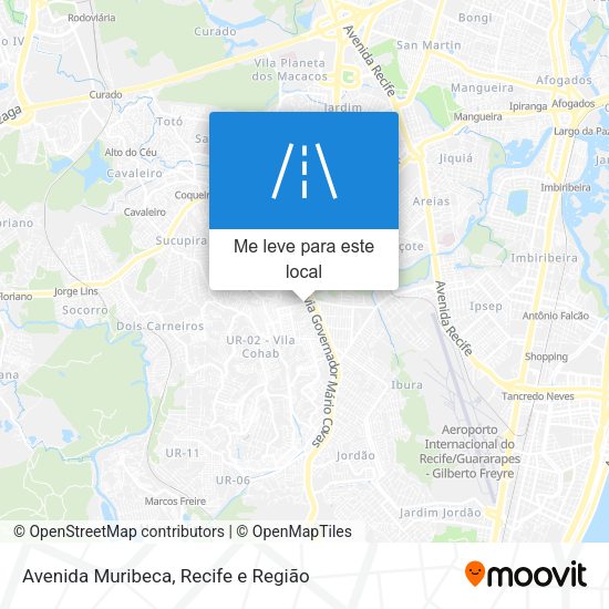 Avenida Muribeca mapa