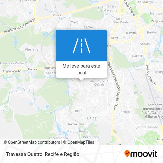 Travessa Quatro mapa