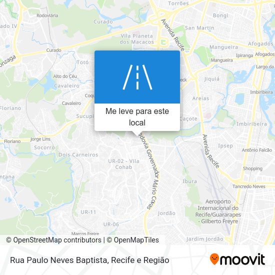 Rua Paulo Neves Baptista mapa