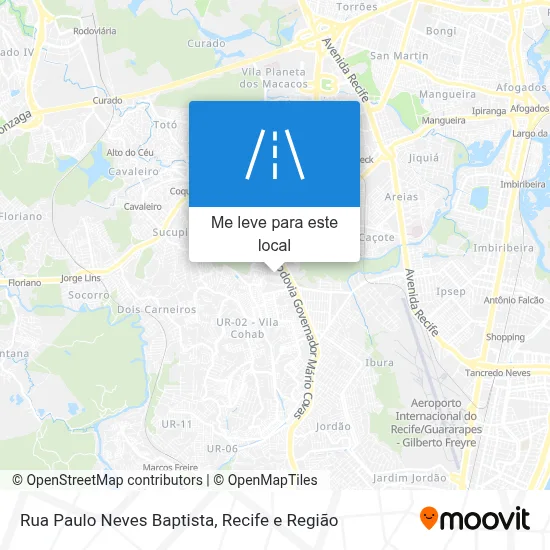 Rua Paulo Neves Baptista mapa