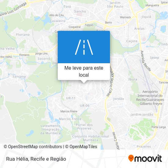 Rua Hélia mapa