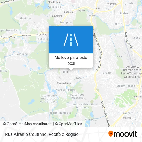Rua Afranio Coutinho mapa
