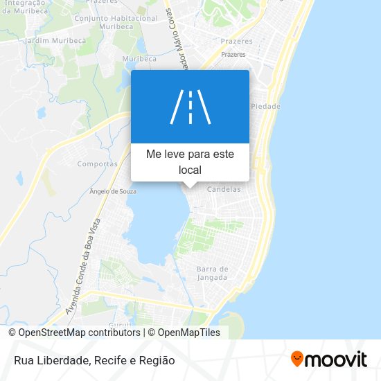 Rua Liberdade mapa