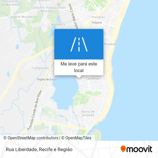 Rua Liberdade mapa
