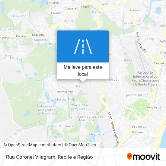 Rua Coronel Vilagram mapa