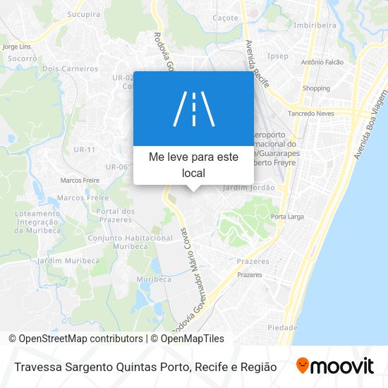 Travessa Sargento Quintas Porto mapa