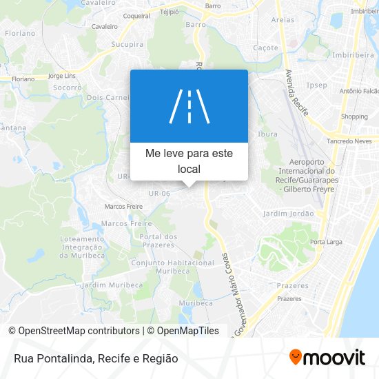 Rua Pontalinda mapa