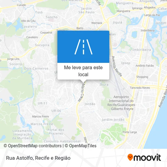 Rua Astolfo mapa