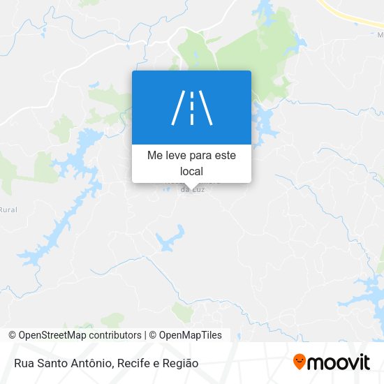 Rua Santo Antônio mapa